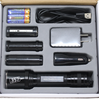 Linterna Tactica De Alumnio 200 Lúmenes .357 Con Accesorios