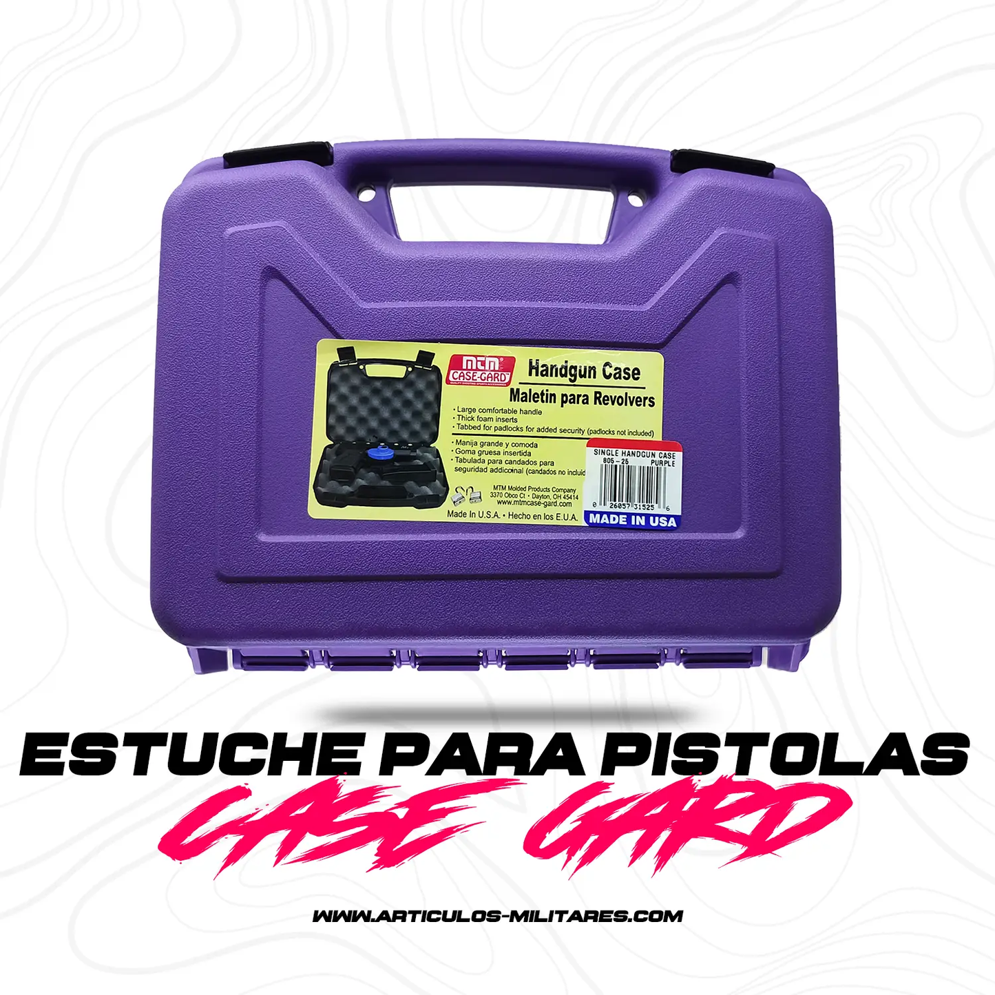 Funda Para Pistola Estuche Corto Case-Gard Violeta