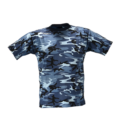 Playera Camuflada Manga Corta Algodón Hombre