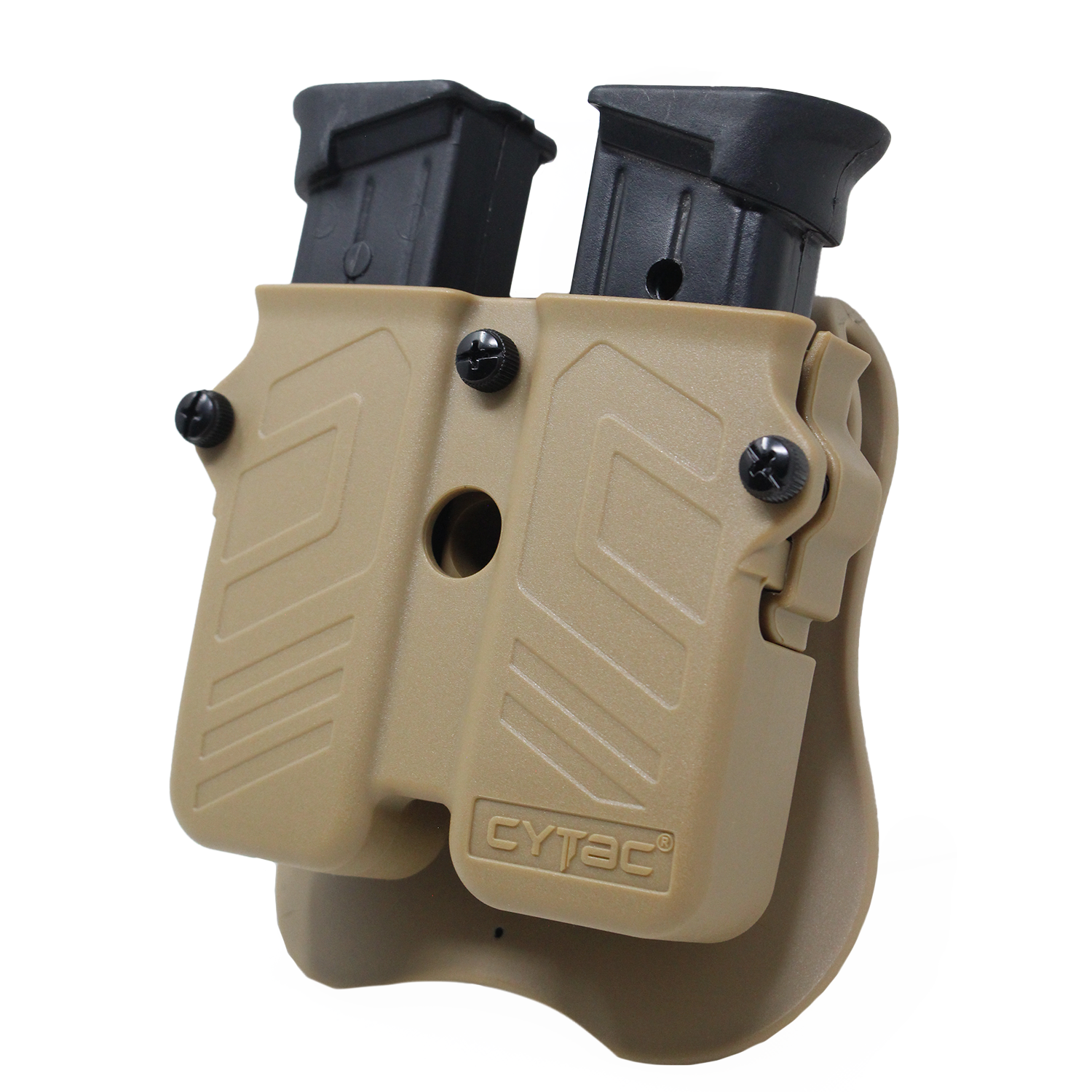 Porta Cargador Doble Universal Cytac De Polimero Ligero
