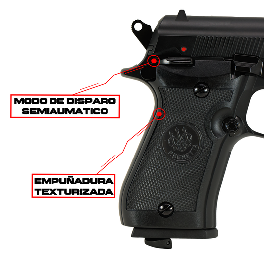 Pistola Beretta 84fs De Co2 Blowback Full Metal UMAREX