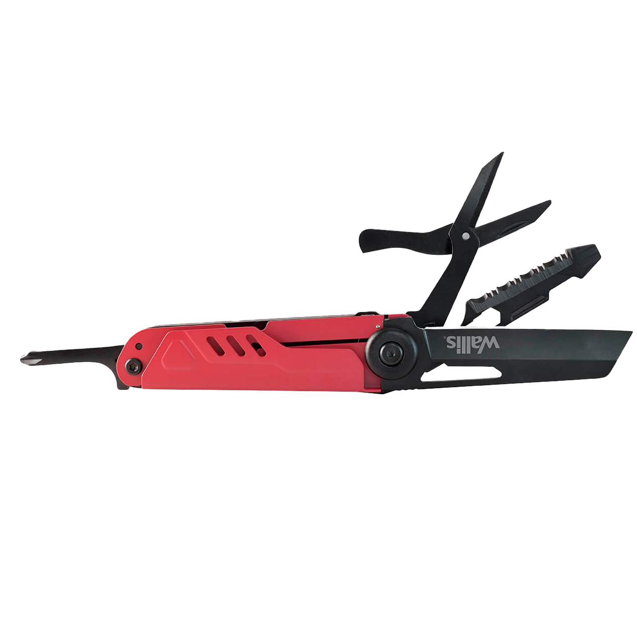 Navaja Multiuso Wallis Color Rojo Con 13 Herramientas