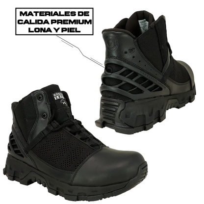 Botas Tácticas Alpha Freedom 6 Negras (Cortas) ORIGINAL SWAT Residen Evil Militaría