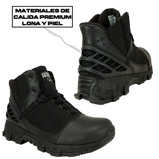 Botas Tácticas Alpha Freedom 6 Negras (Cortas) ORIGINAL SWAT