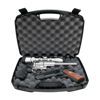 Estuche case gard su interior incorpora esponja amortiguadora de alta densidad  diseñada para absorber impactos y sujetar firmemente las pistolas