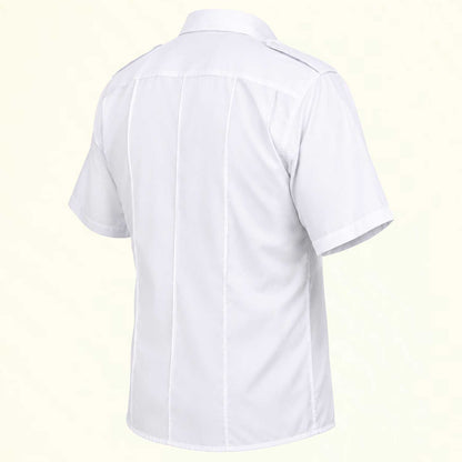 Camisa Táctica Uniforme Azul y Blanco Policía Botones Simulados Residen Evil Militaría
