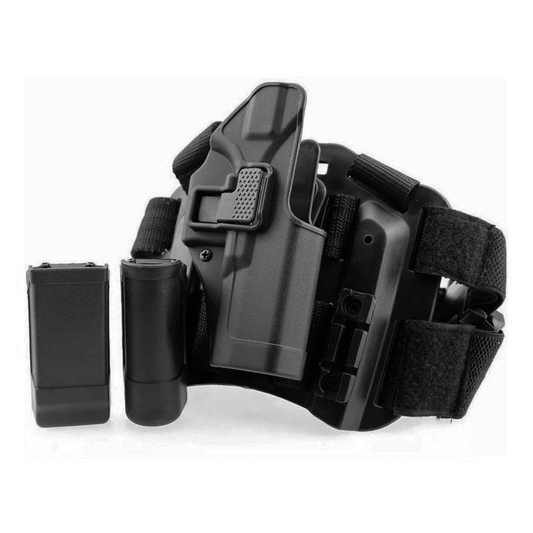 Funda Holster Piernera Diestro Para Glock Con Seguro Serpa