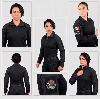 Playera Camisa Táctica Rápida De Combate Porta Parche Policial Residen Evil Militaría