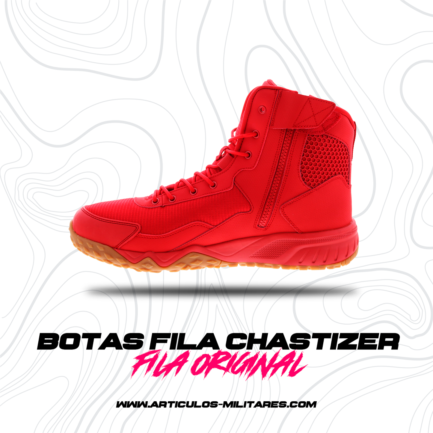 Botas Tacticas Fila Chastizer Con Cierre antiderrapante