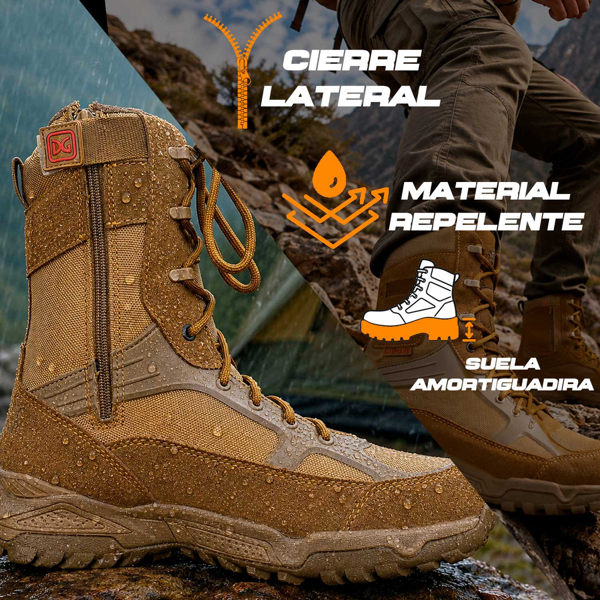 Botas Duty Gear Fortresss 4763 en Koyote Duty Gear