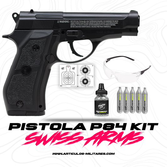 Pistola P84 FullMetal De Co2 SWISS ARMS
