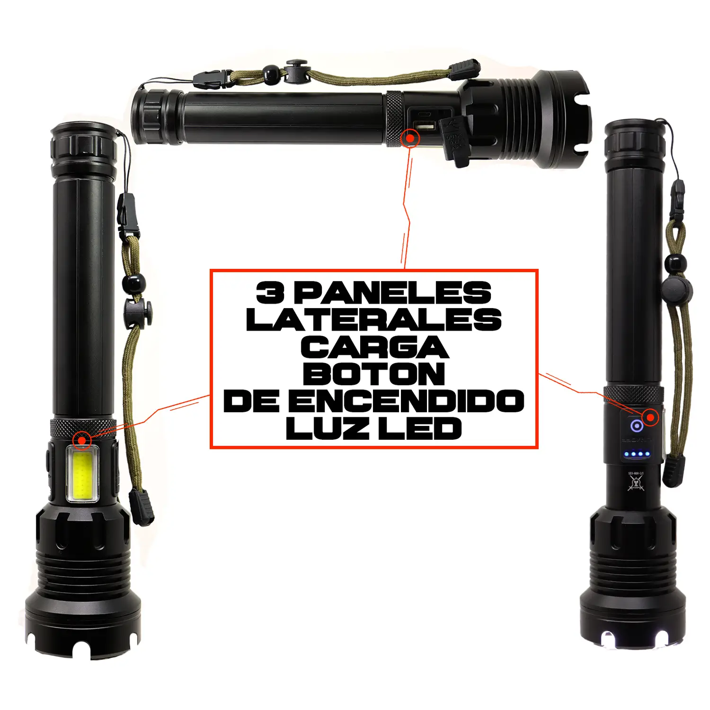 Lampara de Led  LJK 8000 Lumens  Aluminio Resistente al agua