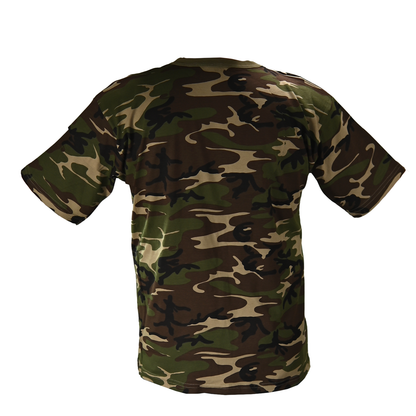 Playera Camuflada Manga Corta Algodón Hombre