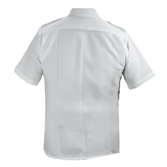 Camisa Táctica Uniforme Azul y Blanco Policía Botones Simulados