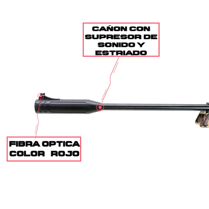 Rifle Deportivo Magnum Camu 5.5 mm KIT AZTK