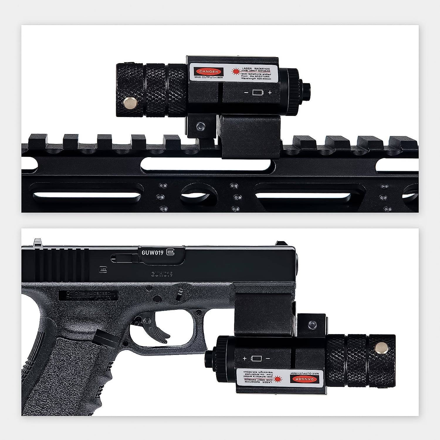 Mira Laser Rojo Airsoft Tactica Pistola Rifle De Larga Distancia ilustrativa