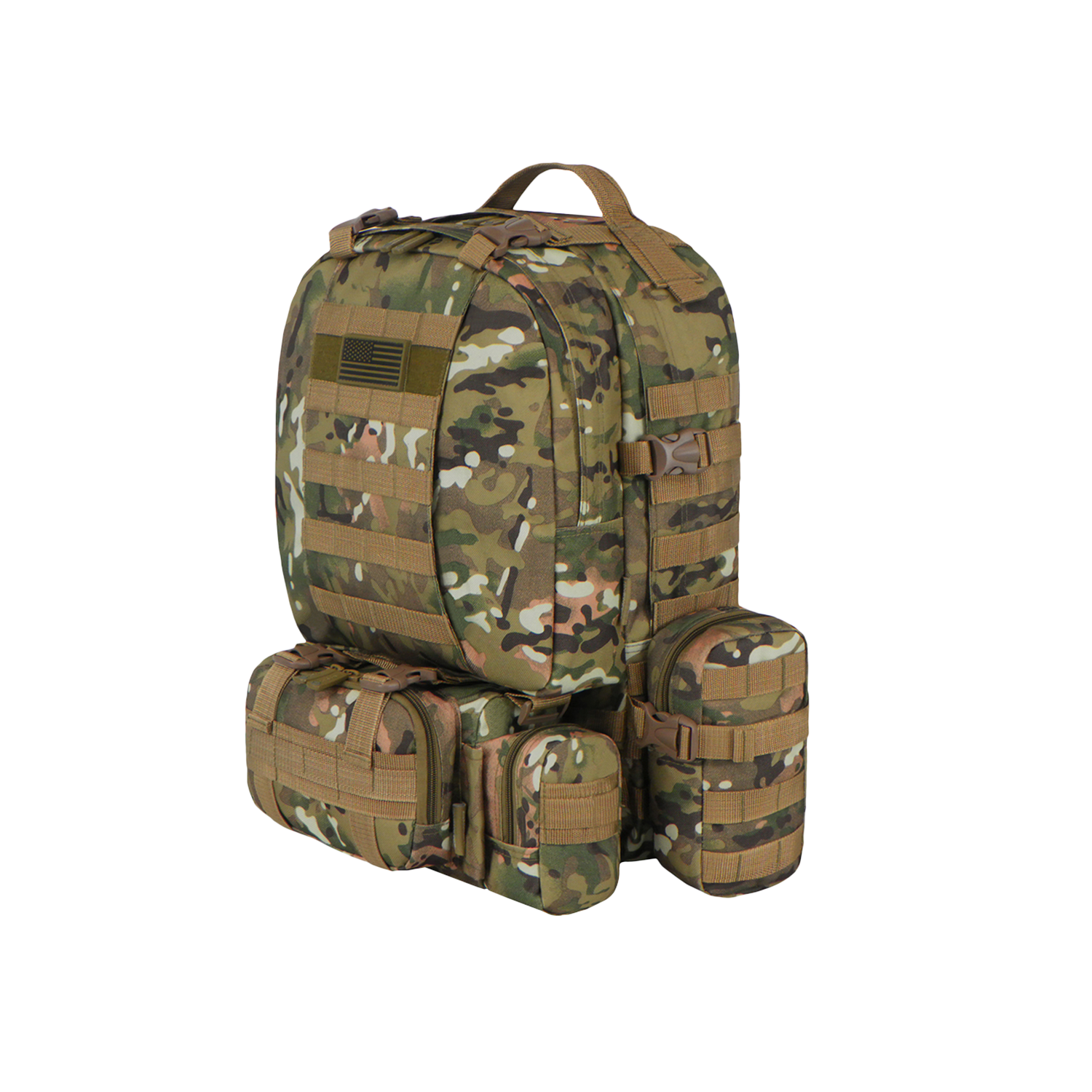 Mochila Táctica Impermeable 4 En 1 Molle Eastwest Rtc505