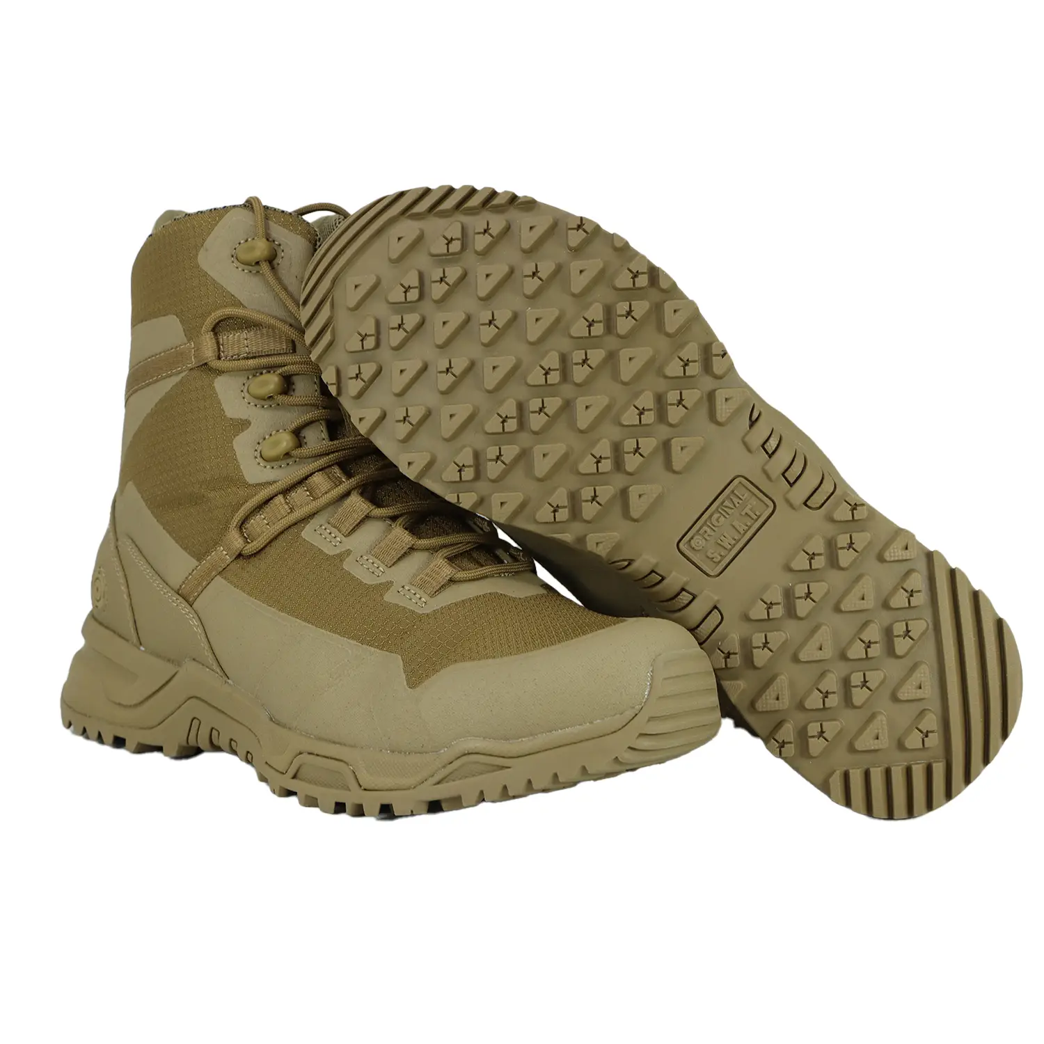 Botas Tacticas Original Swat Alpha Fury 2.0 8 Con Cierre Coyote plantilla Ortholite