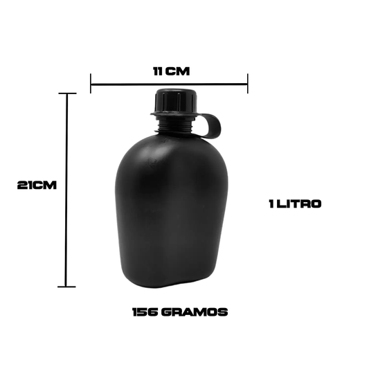 Cantimplora Tactica Militar Camping Kit Funda Y Taza