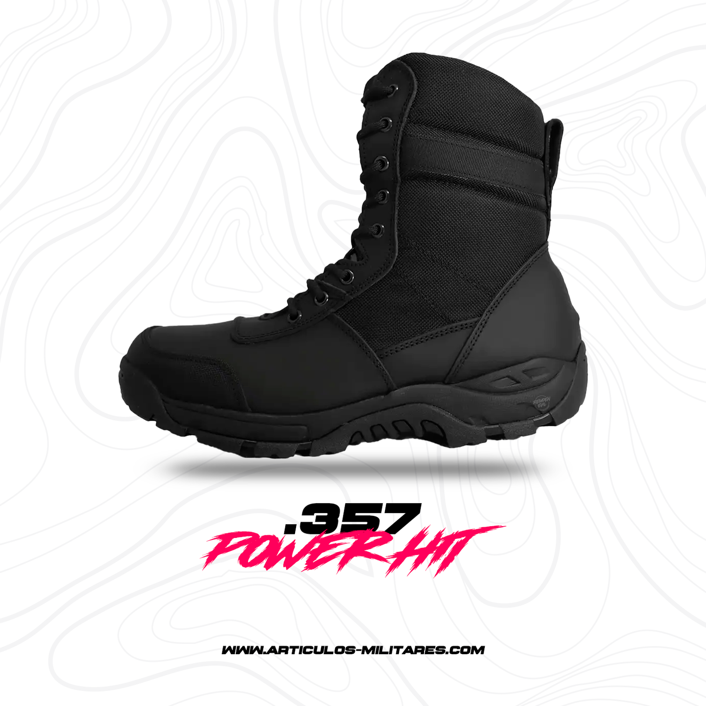 Botas Tácticas Duty .357 Negras POWER HIT