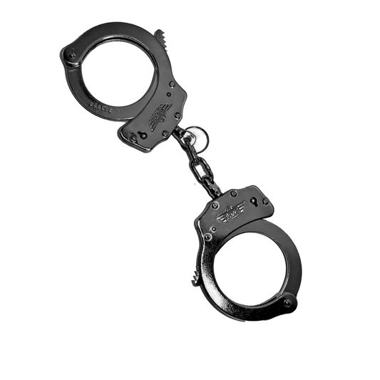 Esposas Seguridad Policiacas De Acero 2 Llaves Uzi Negras
