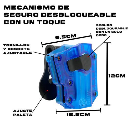 Funda Para Arma Milfort Holster Universal Pistola Diestro