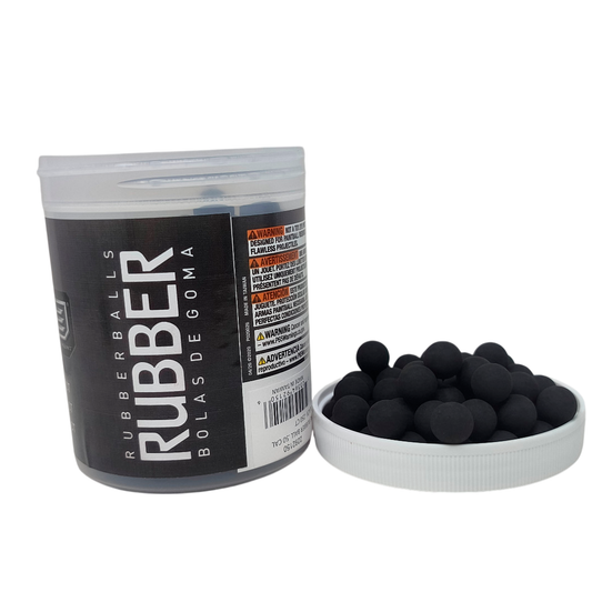 250 Municiones De Goma Calibre .50 Negras T4e Umarex