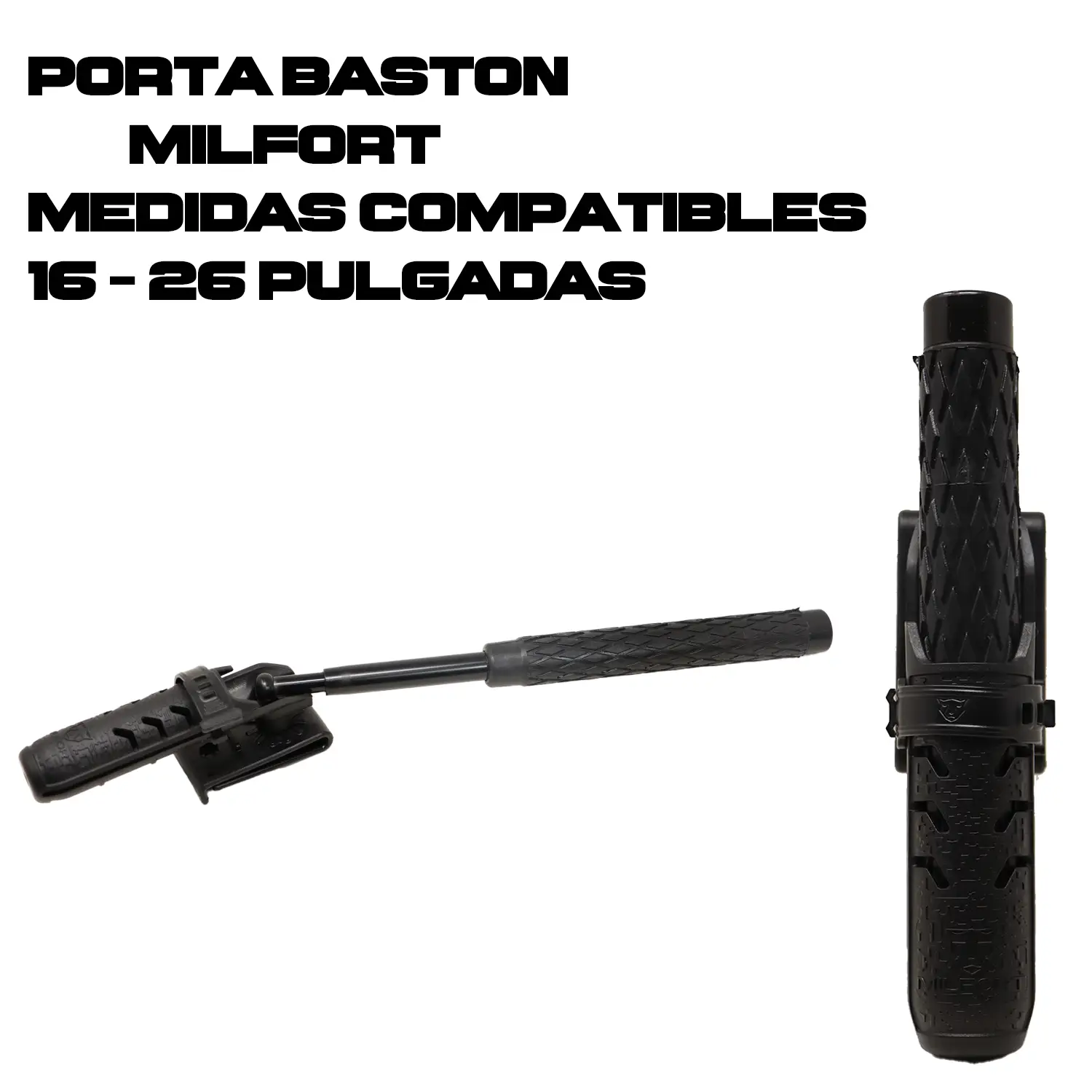 Porta Baston Retractil Milfort 16-26 pulgadas