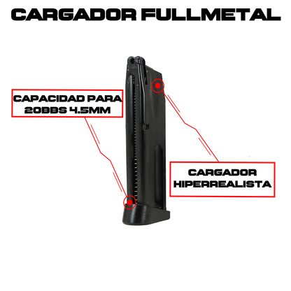 Pistola PFAM9B Blowback Fullmetal De Co2 CROSMAN