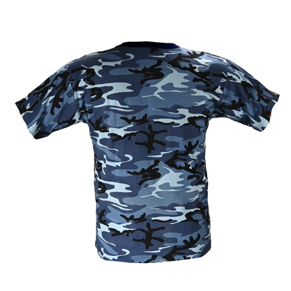 Playera Camuflada Manga Corta Algodón Hombre