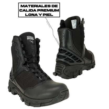 Botas Tácticas Alpha Freedom 8 Negras (Largas) ORIGINAL SWAT