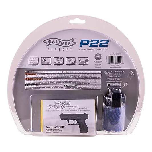 Pistola De Resorte P22 6mm 260 Fps Walther