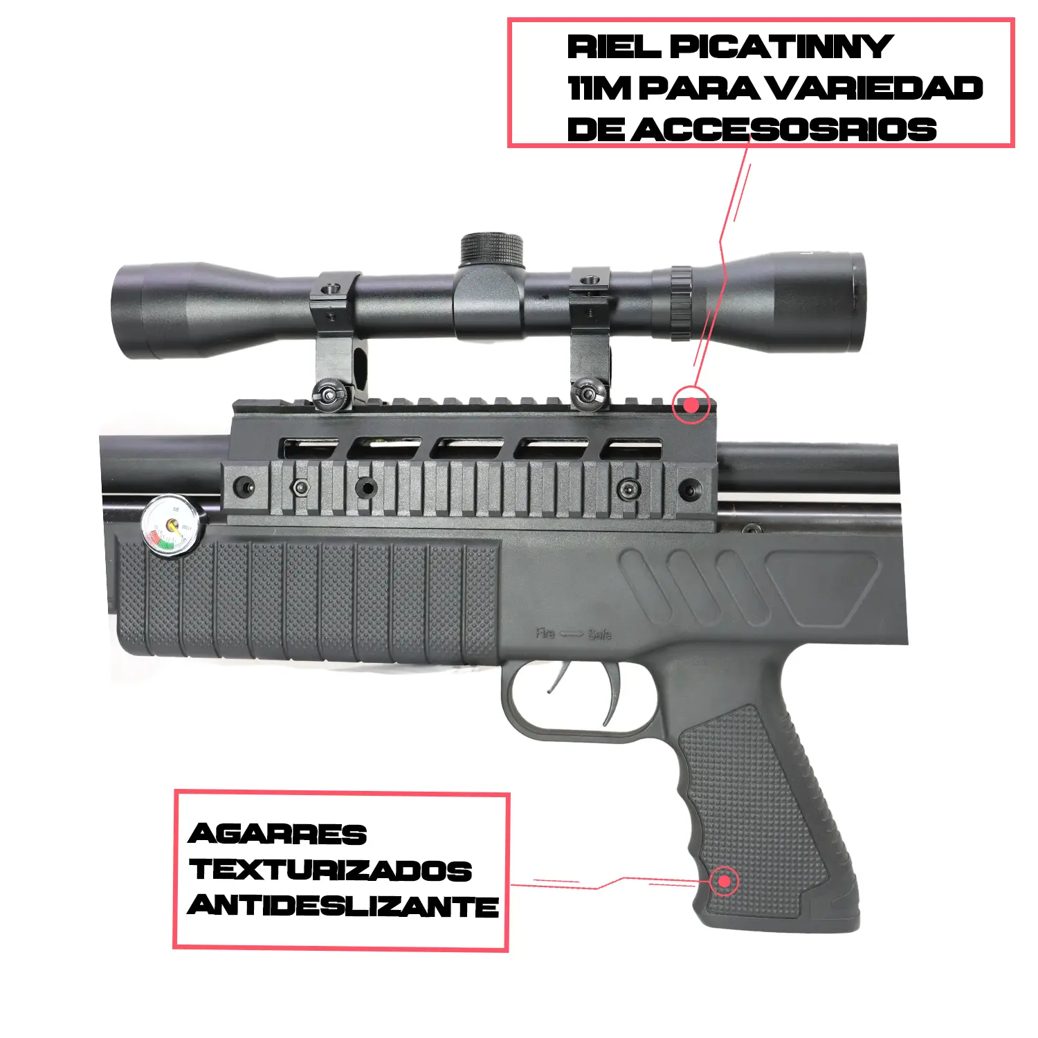 RIFLE DE DIABOLOS BEEMAN COMMODORE 6.35MM