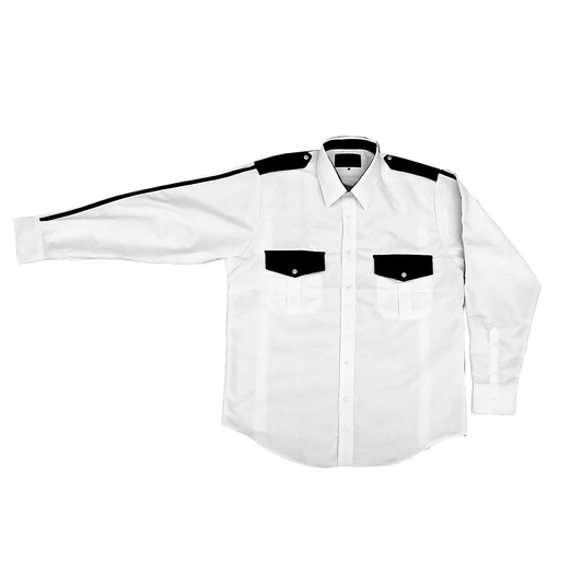 Camisa Vestir Atenas Manga Larga con Franja