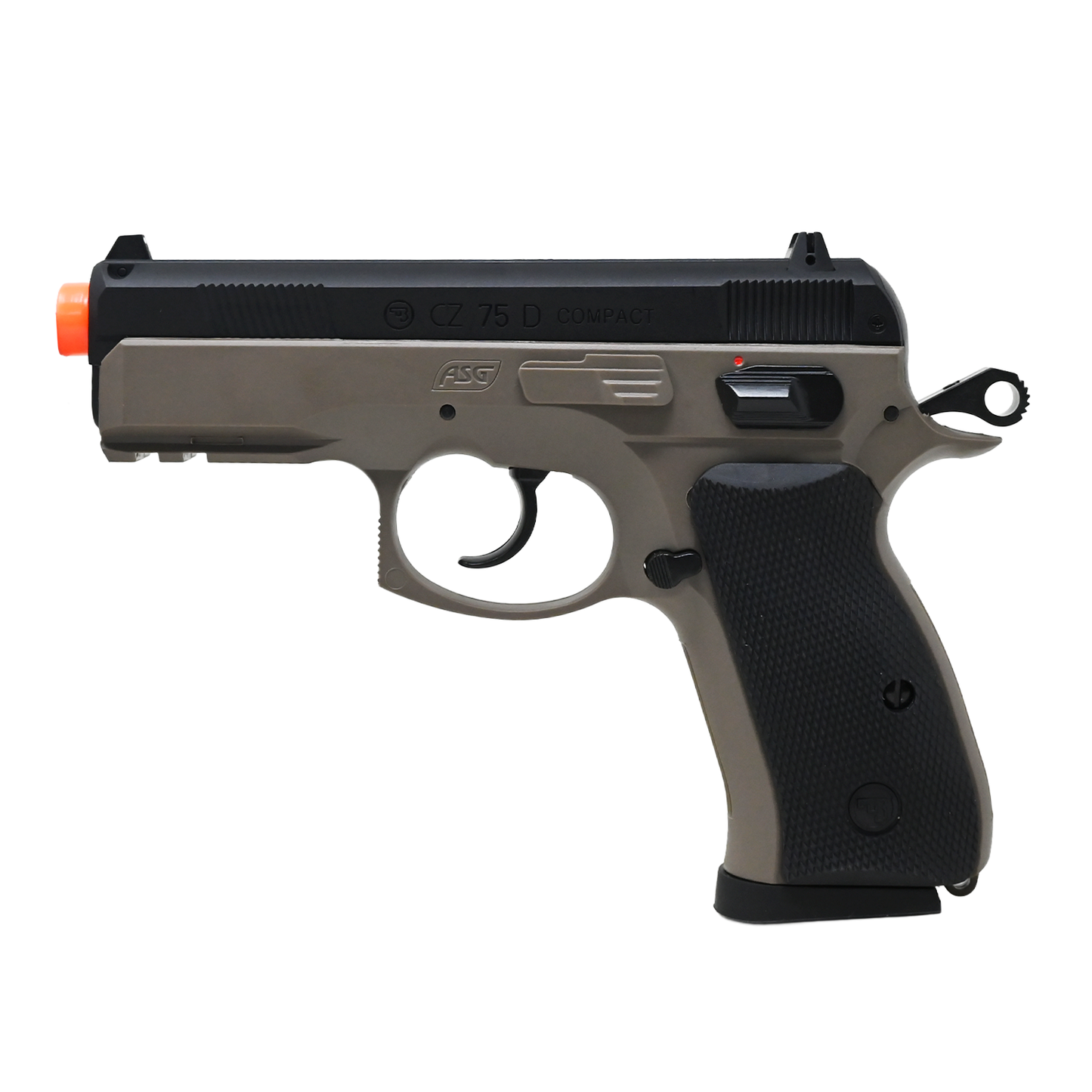 Pistola De Airsoft Asg Cz-75d 6mm De Resorte Polimero Ligero KIT