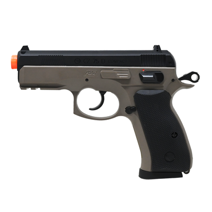 Pistola De Airsoft Asg Cz-75d 6mm De Resorte Polimero Ligero