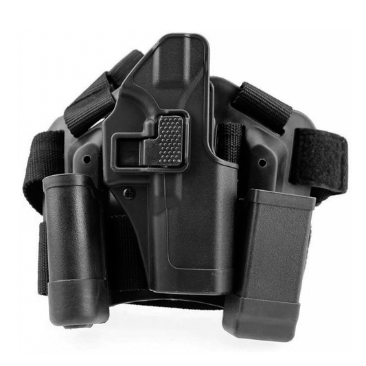 Funda Holster Piernera Diestro Para Glock Con Seguro Serpa