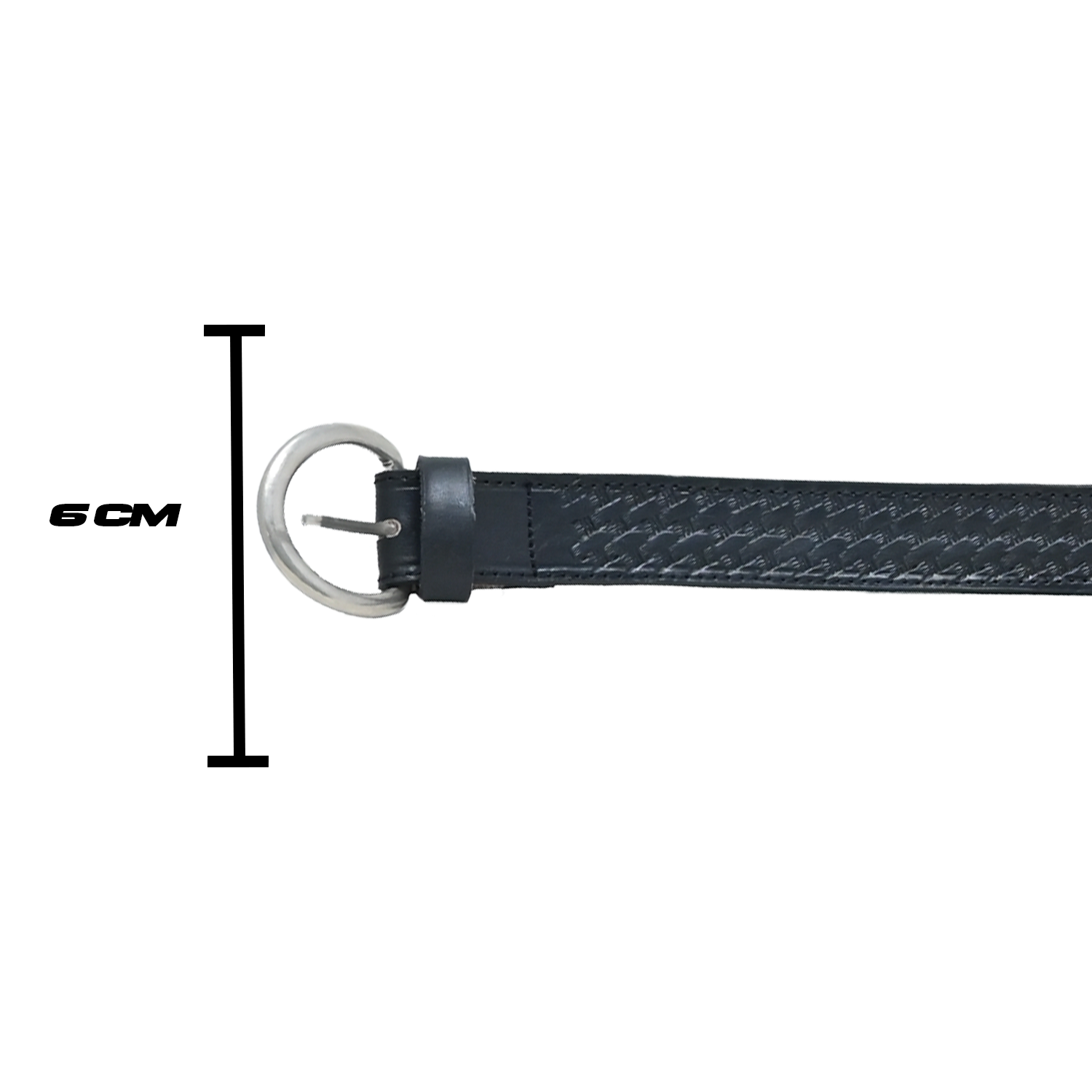 Cinturón Táctico Labrado Cuero-nylon Hebiila De Metal