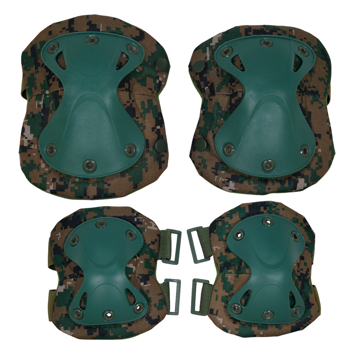 Par de Rodilleras y Coderas Militares ¡6 colores! Residen Evil Militaría