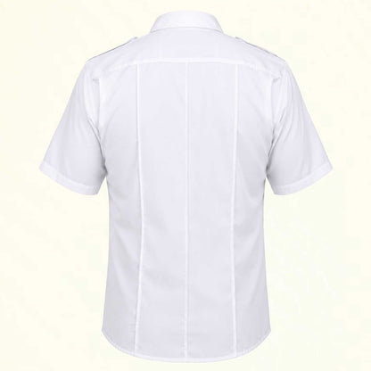 Camisa Táctica Uniforme Azul y Blanco Policía Botones Simulados Residen Evil Militaría