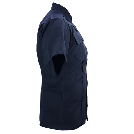 Camisa Táctica Uniforme Azul y Blanco Policía Botones Simulados