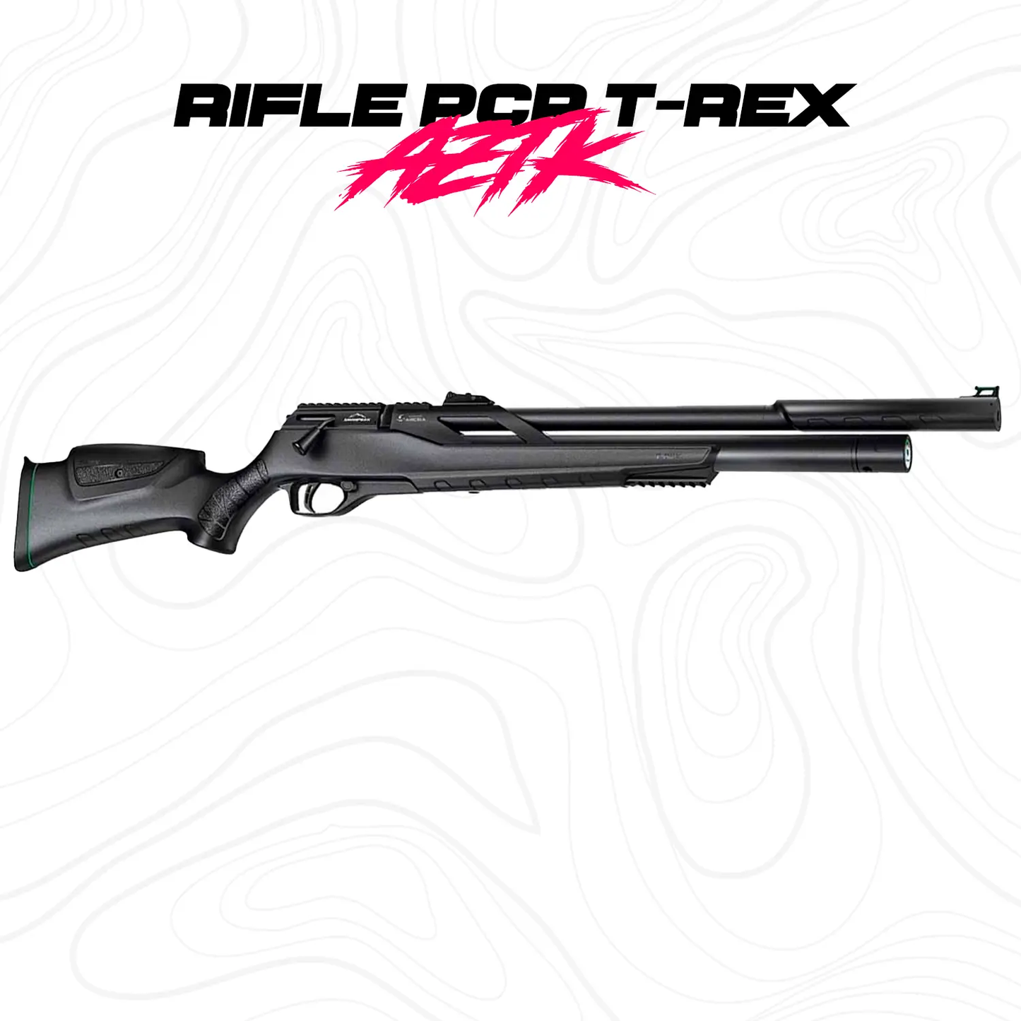 Rfile De Aire T-rex Pcp 10 Tiros 950 Fps Polimero Reforzado