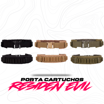 Carrillera Táctica Porta Cartuchos Tiros Balas De Rifle Caza Residen Evil Militaría