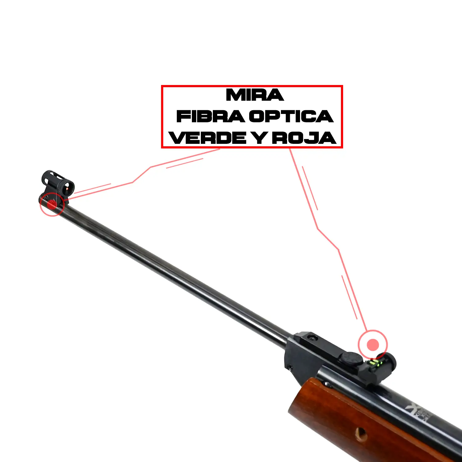 Rifles De Aire Xisico XS12 Acabado De Madera 5.5mm 620 Fps