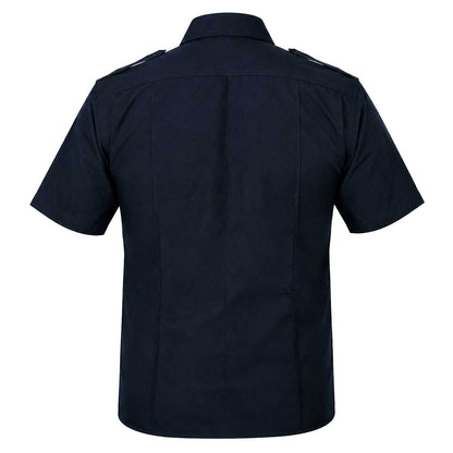 Camisa Táctica Uniforme Azul y Blanco Policía Botones Simulados Residen Evil Militaría