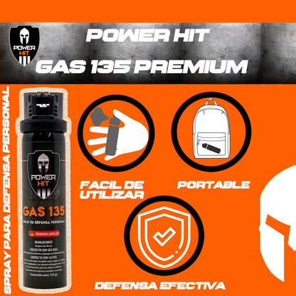 Gas Pimienta Lacrimogeno 135 gr Power Hit Power Hit