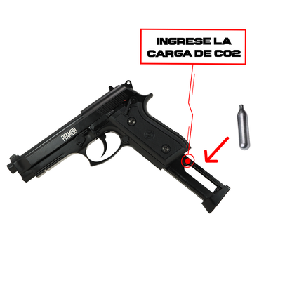 Pistola PFAM9B Blowback Fullmetal De Co2 CROSMAN
