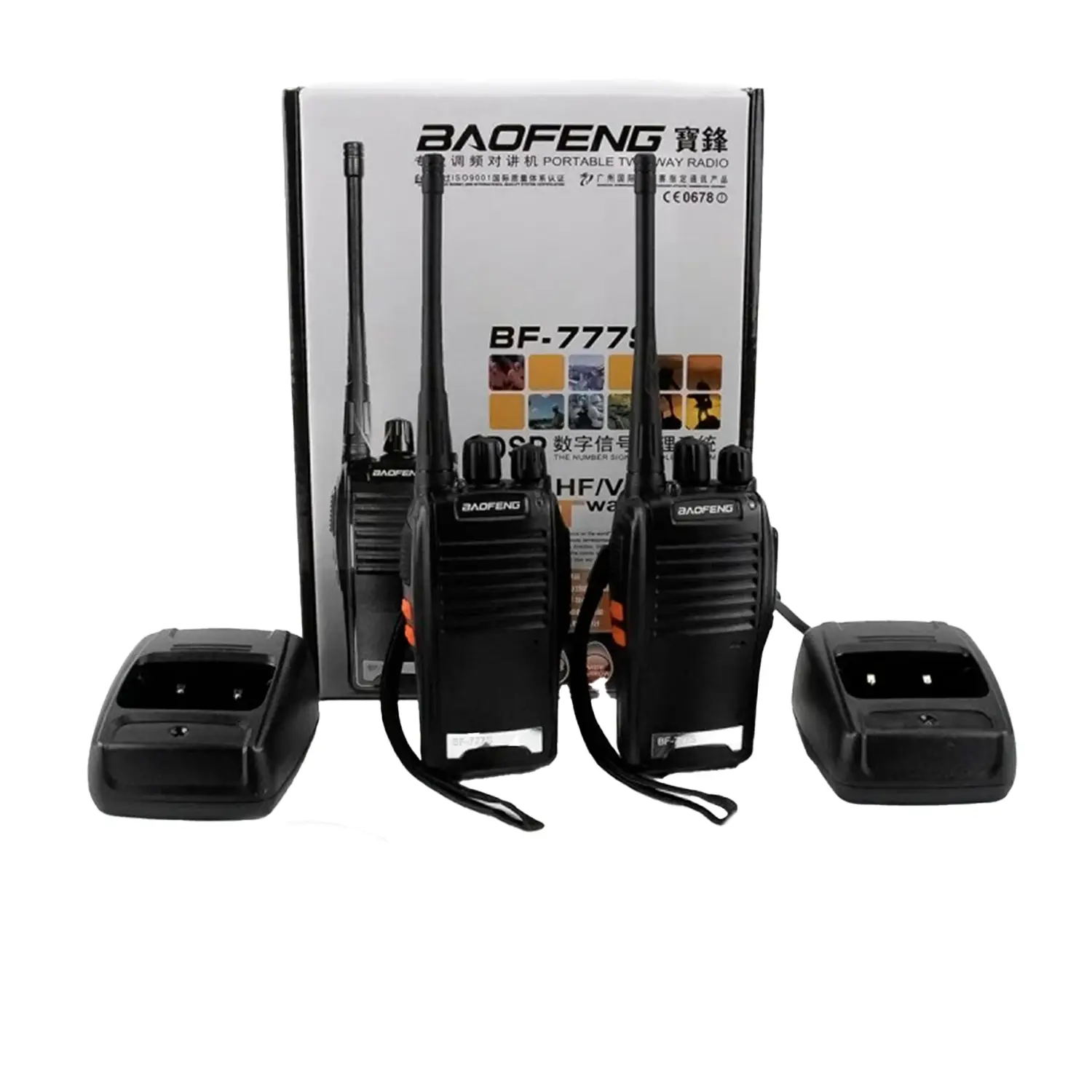 Pack 2 Radios Transmisor Walkie Talkie Baofeng Con Cargador