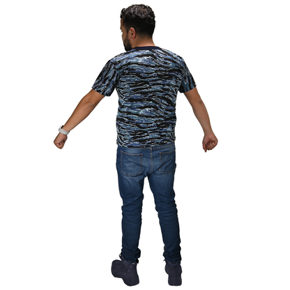 Playera Camuflada Manga Corta Algodón Hombre