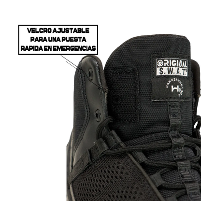 Botas Tácticas Alpha Freedom 6 Negras (Cortas) ORIGINAL SWAT Residen Evil Militaría